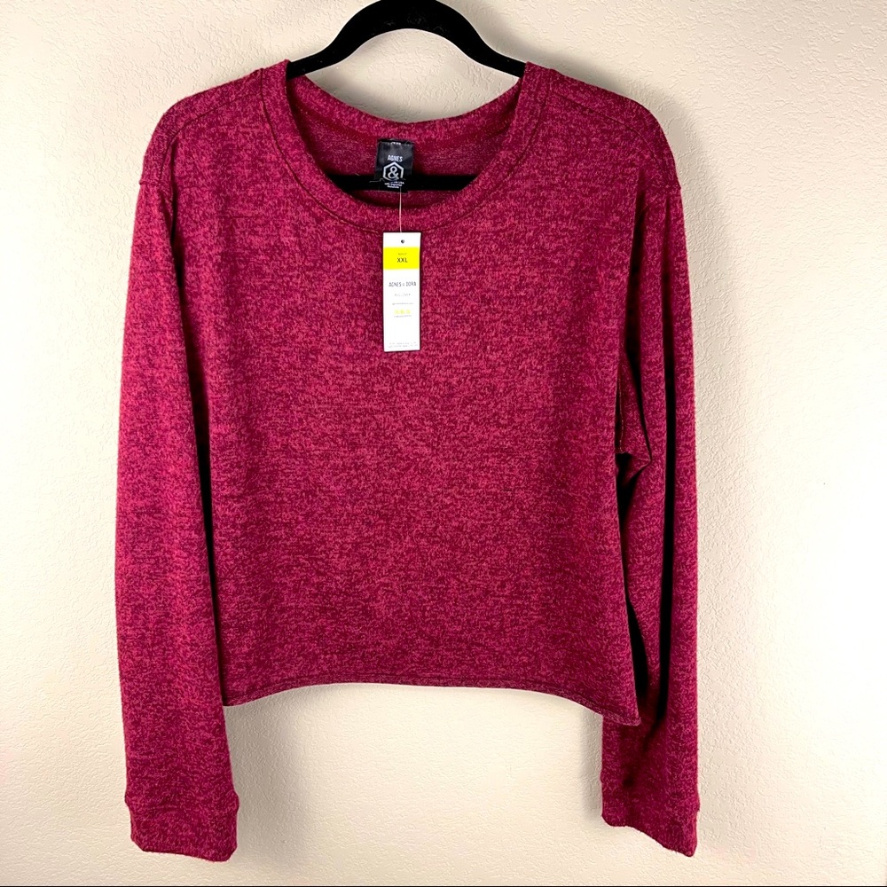 Agnes & Dora cropped pullover sweater
